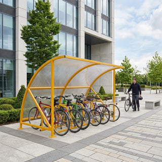 Open Front Cycle Shelter – 14 Bike Capacity Bicycle Storage