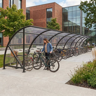 High Capacity 40 Bike Shelter – Commercial Outdoor Cycle Storage Canopy System