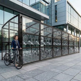 Commercial Open-Sided Bike Parking Shelter – 60 Bike Capacity