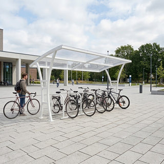 Outdoor 10 Bike Storage Shelter – Heavy Duty Steel Cycle Parking Canopy with Weather Protection