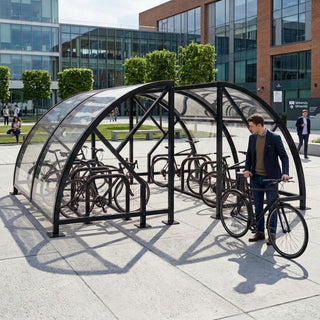 Premium Salisbury 20-Bike Open Compound Shelter