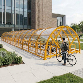 Heavy-Duty 88-Capacity Open Compound Bike Shelter