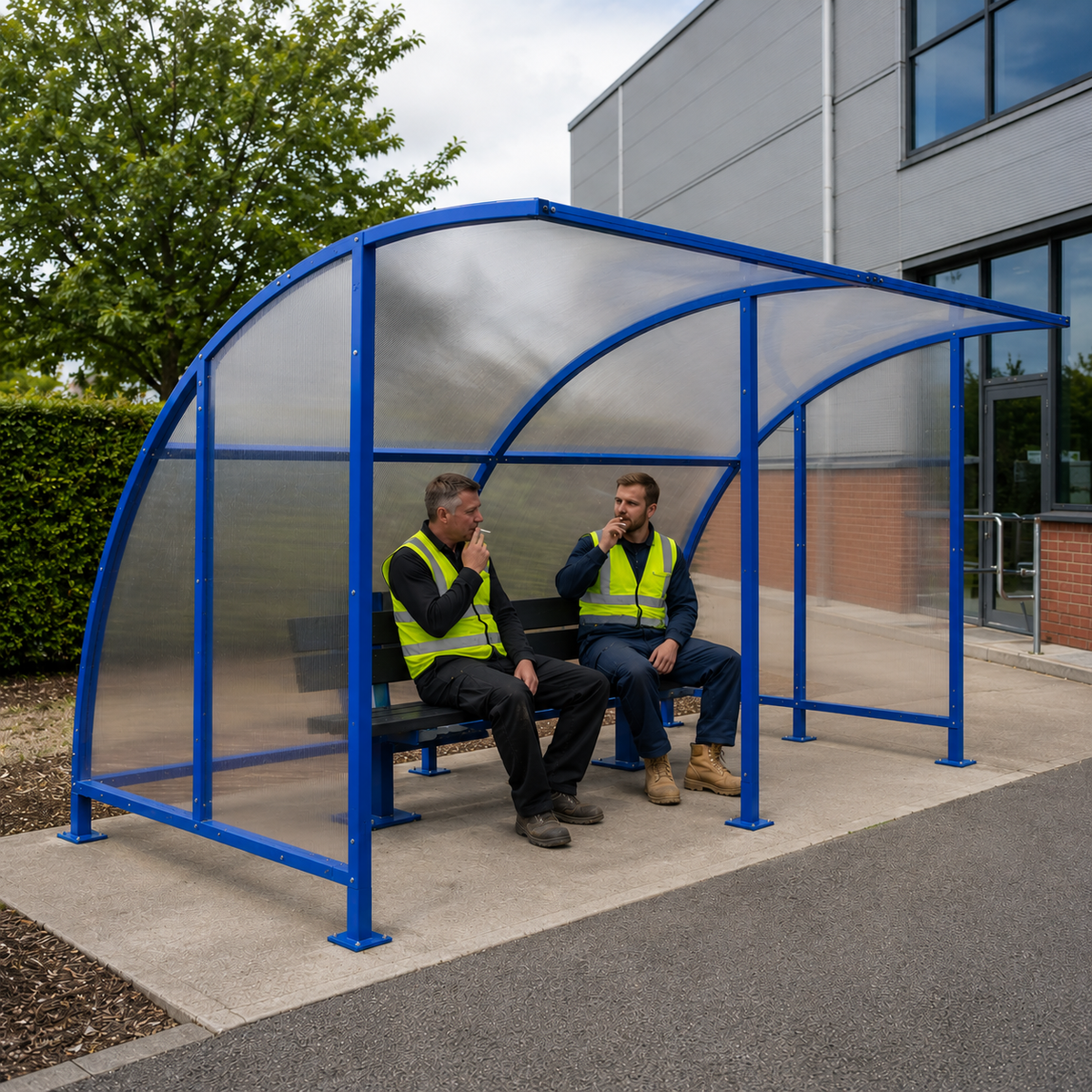 Economy Outdoor Smoking Shelter – 4m, 6m & 8m Options with Fixings