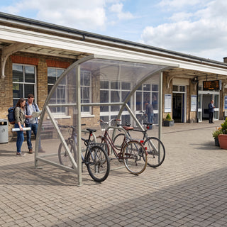 Outdoor 4 Bike Storage Shelter – Steel Frame Cycle Parking Canopy with Weather Protection