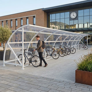 High Capacity 40 Bike Shelter – Commercial Outdoor Cycle Storage Canopy System