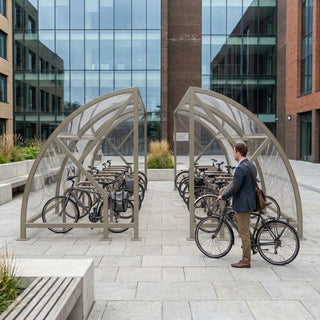 Premium 28-Cycle Open Compound Bike Shelter
