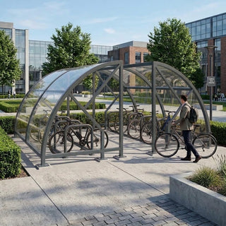 Premium Salisbury 20-Bike Open Compound Shelter