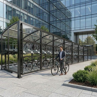 100 Space Open-Access Double-Stack Bicycle Parking Shelter