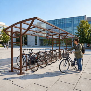 Large Capacity 20 Bike Shelter – Steel Outdoor Cycle Storage with Weather Cover