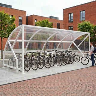 Premium 20 Cycle Bike Shelter – Open Front Steel Cycle Storage with Heavy-Duty Frame