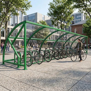 Large 34 Bike Shelter – Outdoor Cycle Storage Canopy with Strong Steel Frame & All-Weather Protection
