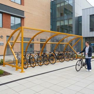 Premium 20 Cycle Bike Shelter – Open Front Steel Cycle Storage with Heavy-Duty Frame