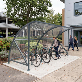 Outdoor 6 Bike Shelter – Open Front Cycle Parking Canopy with Steel Frame