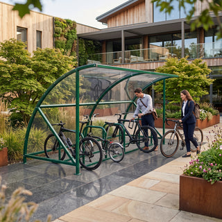 Cycle Shelter 10 Bike Open Front Secure Bike Storage