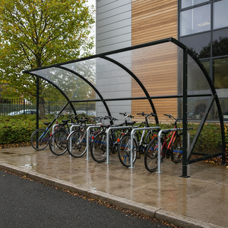 Open Front Cycle Shelter – 12 Bike Large Bike Parking