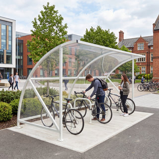Outdoor 6 Bike Shelter – Open Front Cycle Parking Canopy with Steel Frame