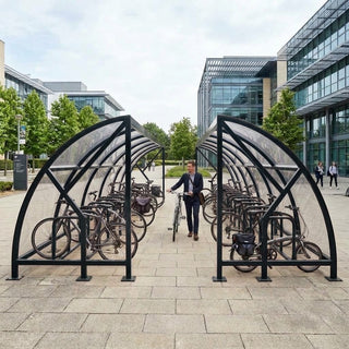 Commercial Open Bike Compound Shelter – 68 Cycle Capacity