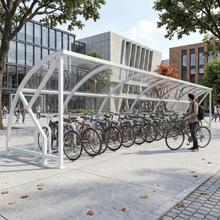 Large 34 Bike Shelter – Outdoor Cycle Storage Canopy with Strong Steel Frame & All-Weather Protection