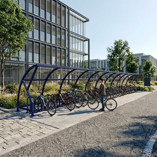 Premium 50-Capacity Open Front Cycle Shelter