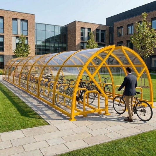 Salisbury Minor Open Compound Bike Shelter | 68 Cycle Capacity
