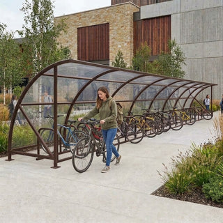 High Capacity 40 Bike Shelter – Commercial Outdoor Cycle Storage Canopy System