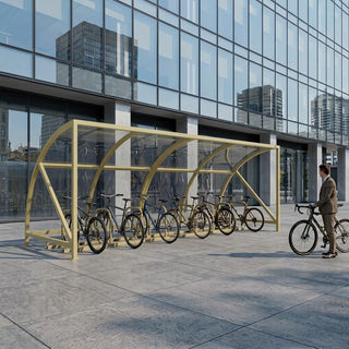 Premium 20 Cycle Bike Shelter – Open Front Steel Cycle Storage with Heavy-Duty Frame