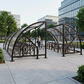 Premium 28-Cycle Open Compound Bike Shelter